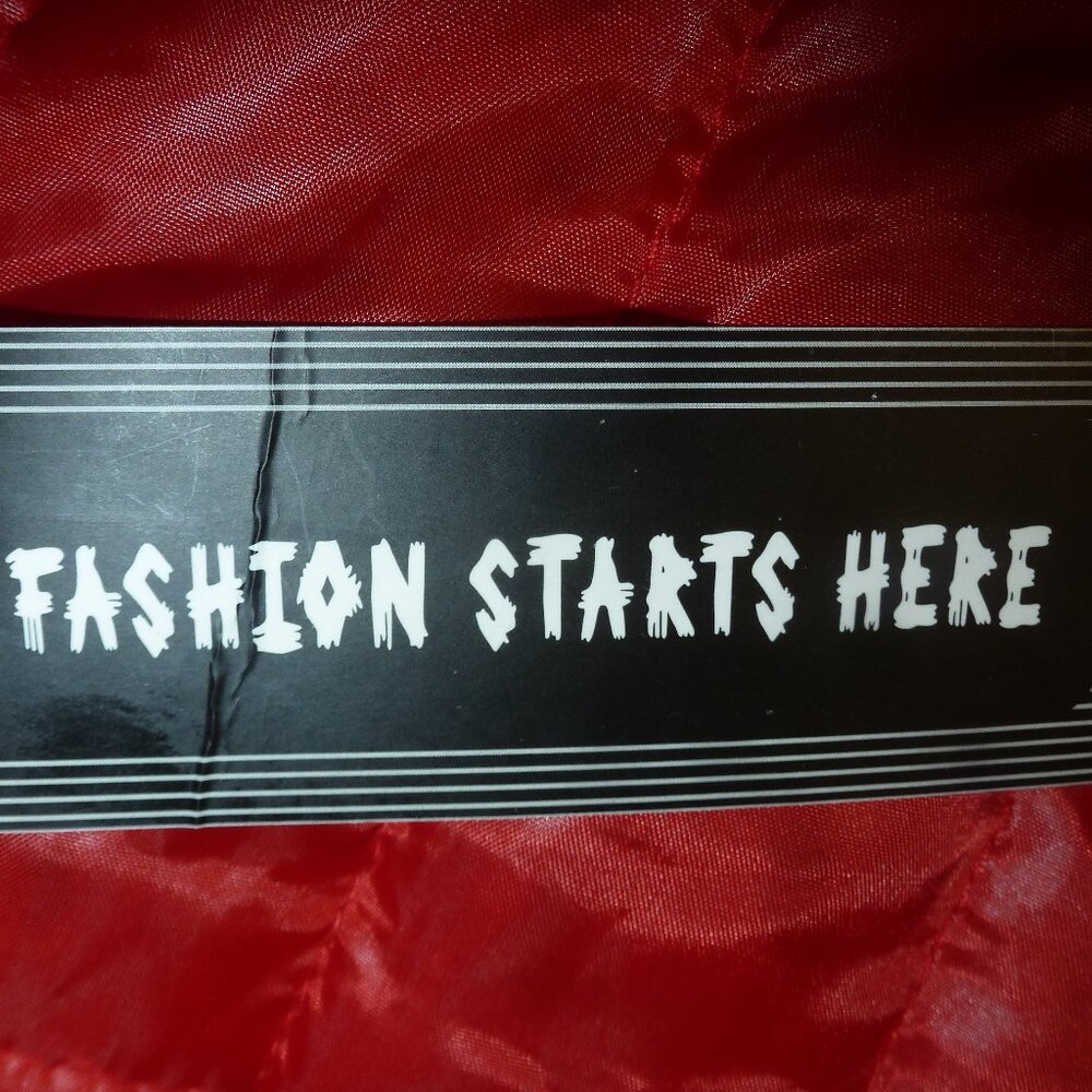 NEW! ZYFG Free Light Zippered & hooded  red puffy jacket Sz L - Picture 8 of 12